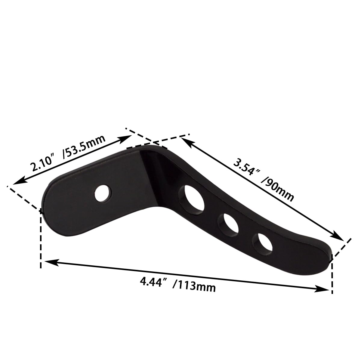 Accessories Kickstand Extension Black For Harley Touring Street Glide 1991-UP - View #4