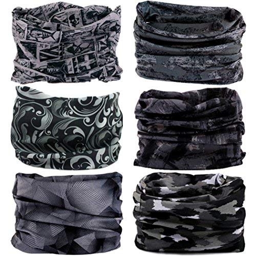 Image of VANCROWN Headband Neck Gaiter Head Wrap Headwear Face Mask Magic Scarf Bandana for Men and Women