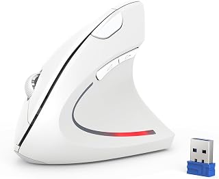 TECKNET Vertikale, leise, ergonomische kabellose Maus für die rechte Hand