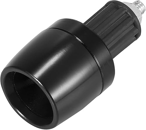 Miniatura 5 de Motoforti 2 unids Universal 0.709 in Manillar End Tapas Plug Bar End CNC Aleación de aluminio para motocicleta Negro