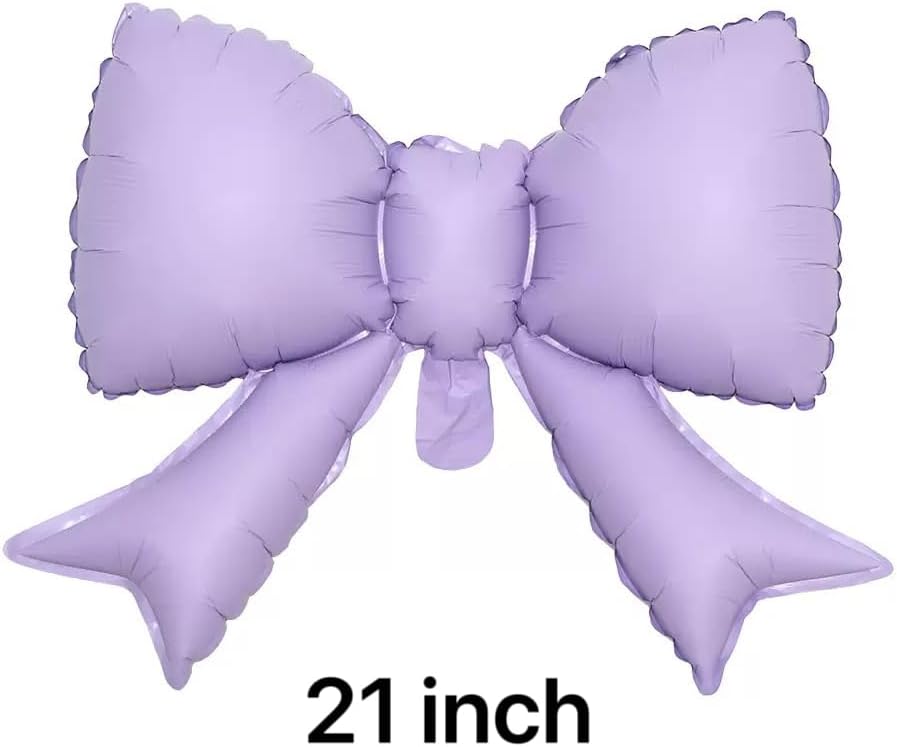 40 Inch Matte Purple Number 4 Balloon Whit Bow Balloons 4th Birthday Balloons Party Decorations for Girls Purple Butterfly Party Decor Supplies. (Purple 4) image 4