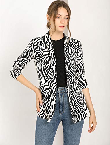 Allegra K Women's Long Sleeves Cardigans Shawl Collar Open Front Christmas Straight Knit Cardigan3