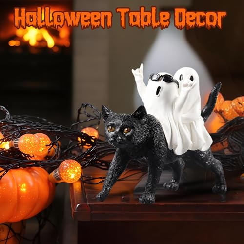 MAYIPLAY Ghost Decor Halloween Decorations Indoor Black Cat Spooky Gifts for Women - image 3
