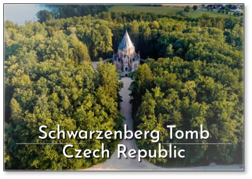 Schwarzenberg Tomb: A Neoclassical Masterpiece in Trebon Design 1, Fridge Magnet