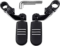 Vista 16 de TCT-MOTORPARTS Kit de montaje de clavijas de pie ajustables en ángulo largo para Harley Touring Road King Street Electra Glide Sporster Dyna