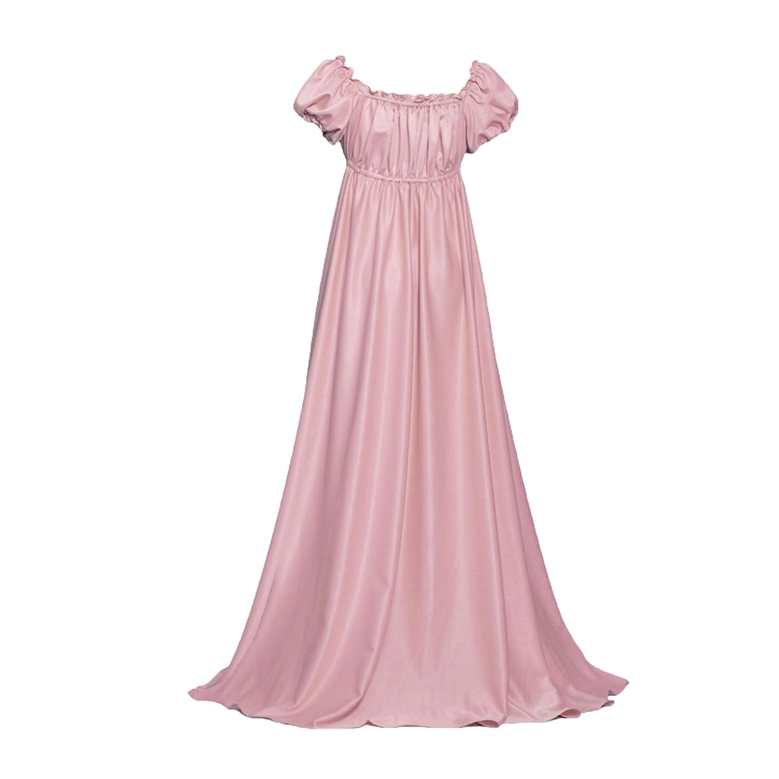 KUIH Regency Dresses for Women Renaissance Costumes Puff Short Sleeve Victorian Dress Ball Gown A Line Empire Waist Fancy Dress Evening Gowns for Parties, Weddings and Gala