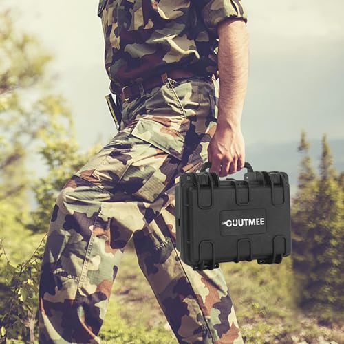 OUUTMEE 77 Round Bullet Storage Case - Waterproof Ammo Case With EVA Foam - for 308 .243 Winchester, .22 LR.380 ACP 9mm .223 .22-250 Remington