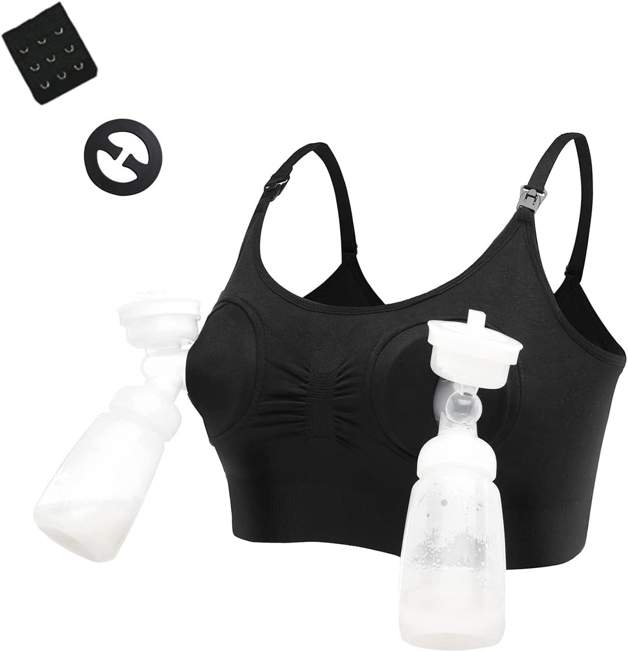 Women Hands Free Breast Pump Breast Feeding Pump Pumping Bra Maternity Adjustable Nursing Bra