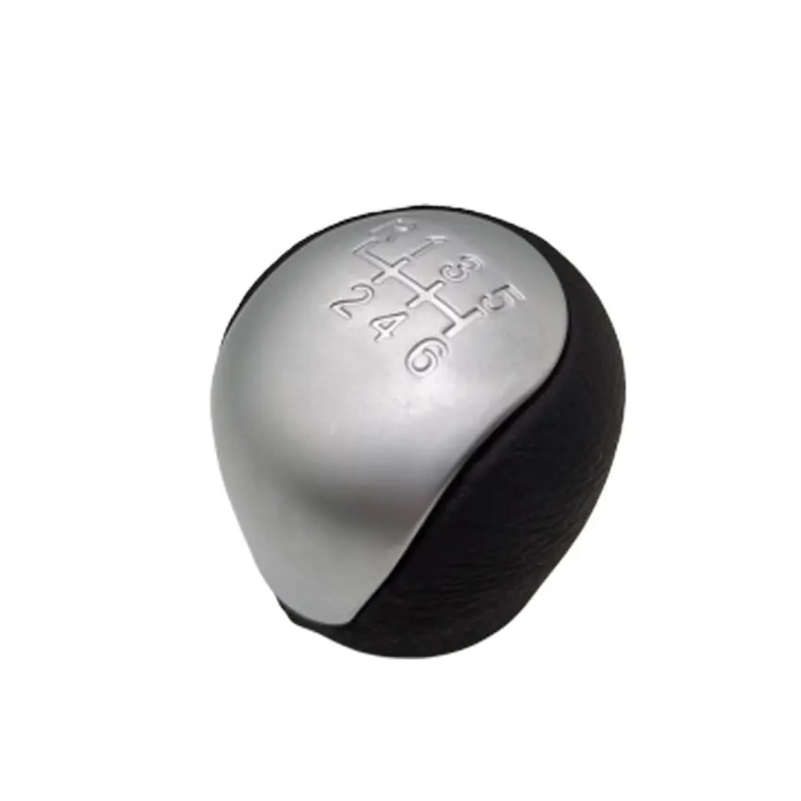 Mkgkacvcpt 6S Silver Manual Shifter Knob For Hyundai For Elantra 2008-2012 5 6 Speed Car Shift Gear Knob Manual Mt Shifter Lever Head Handball(6S Silver)