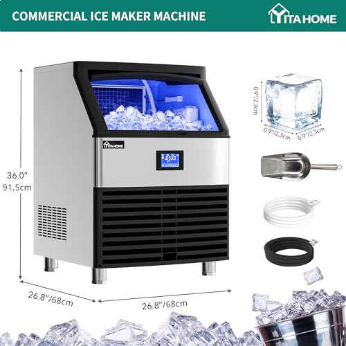 Yitahome MAYIH2ECOE Upgraded Commercial Ice Maker Machine 350Lbs/24H thumb #2