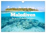 malediven urlaub günstig  Malediven - Reise in ein Naturparadies (Wandkalender 2025 DIN A4 quer), CALVENDO Monatskalender: Wunderschöne Inseln der Malediven (CALVENDO Natur)