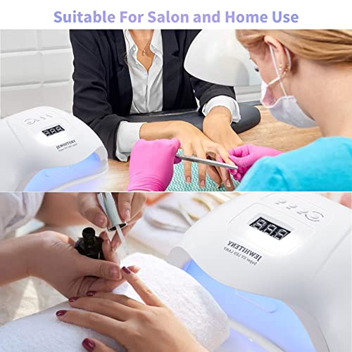Jewhiteny U V Led Nail Lamp 120W U V Lights For Nails Quick Curing Gel Nail Polish With 36 Light Beads, Digital Display，4 Timer Setting, Automatic Sensor For Home And Salon. #TOP6