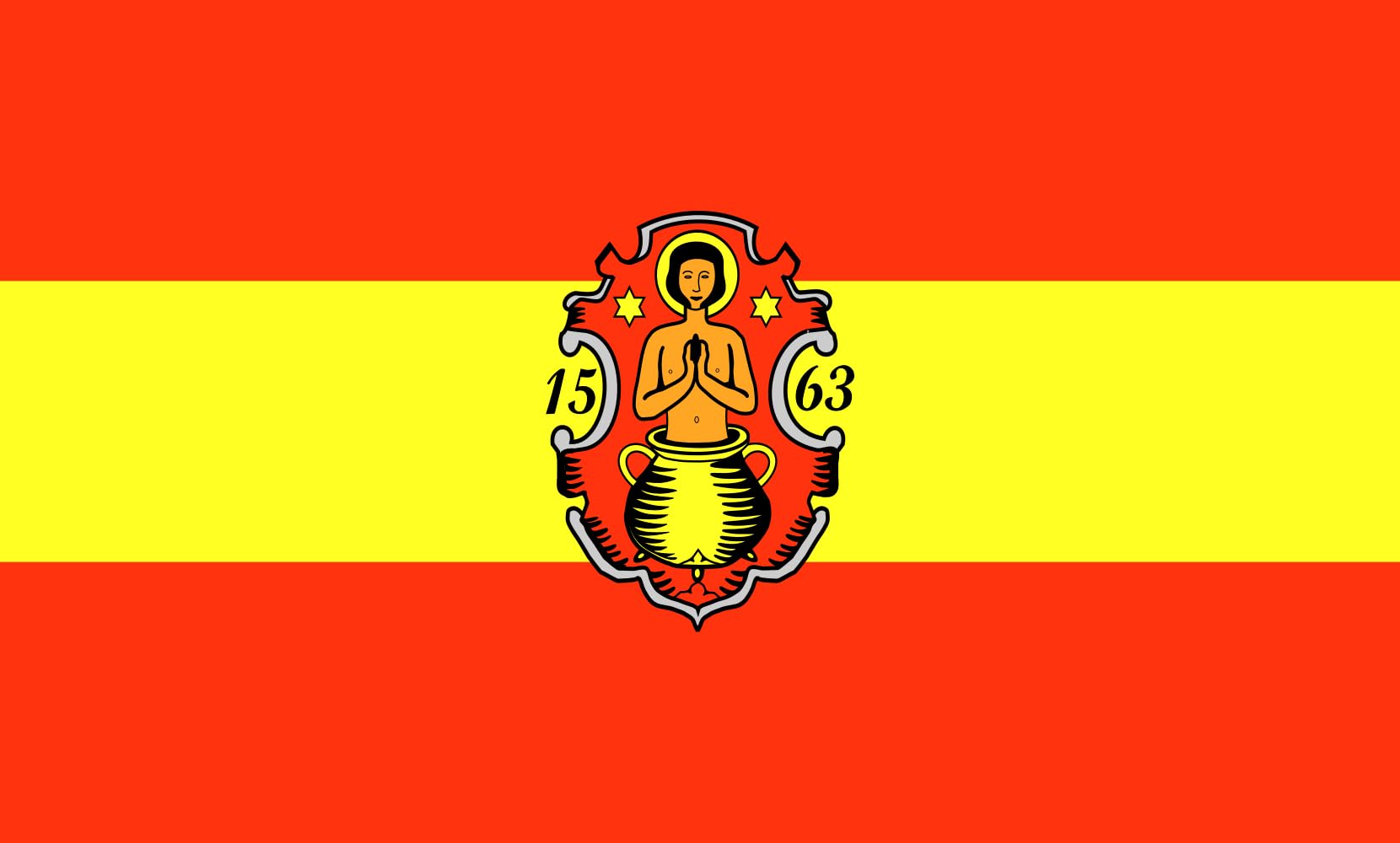 Drapeau paysage Veitshöchheim 1.35m² anti-effilochage pour mât