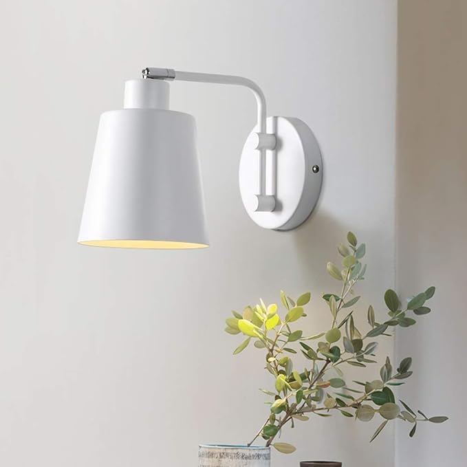 FairUo Wandlampen, Minimalistische Plug-In Sconce Moderne Lamp Met Koord Eigentijds Roteerbare Wandlamp Met Een Slaapkamer Woonkamer Bedlamp photo 2