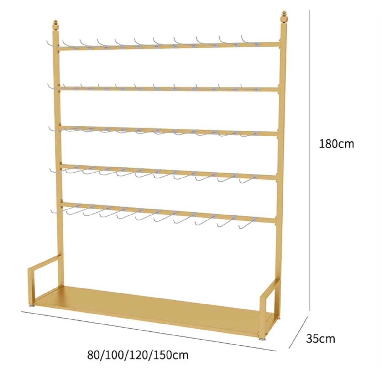 Espositore per scarpe con ganci Ripiani in metallo autoportanti per negozi di abbigliamento Versatile Sock Retail Showroom Fixture per un merchandising efficace