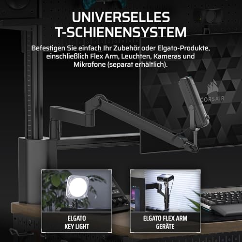 Corsair Platform:4 Verstellbarer Gaming-Schreibtisch