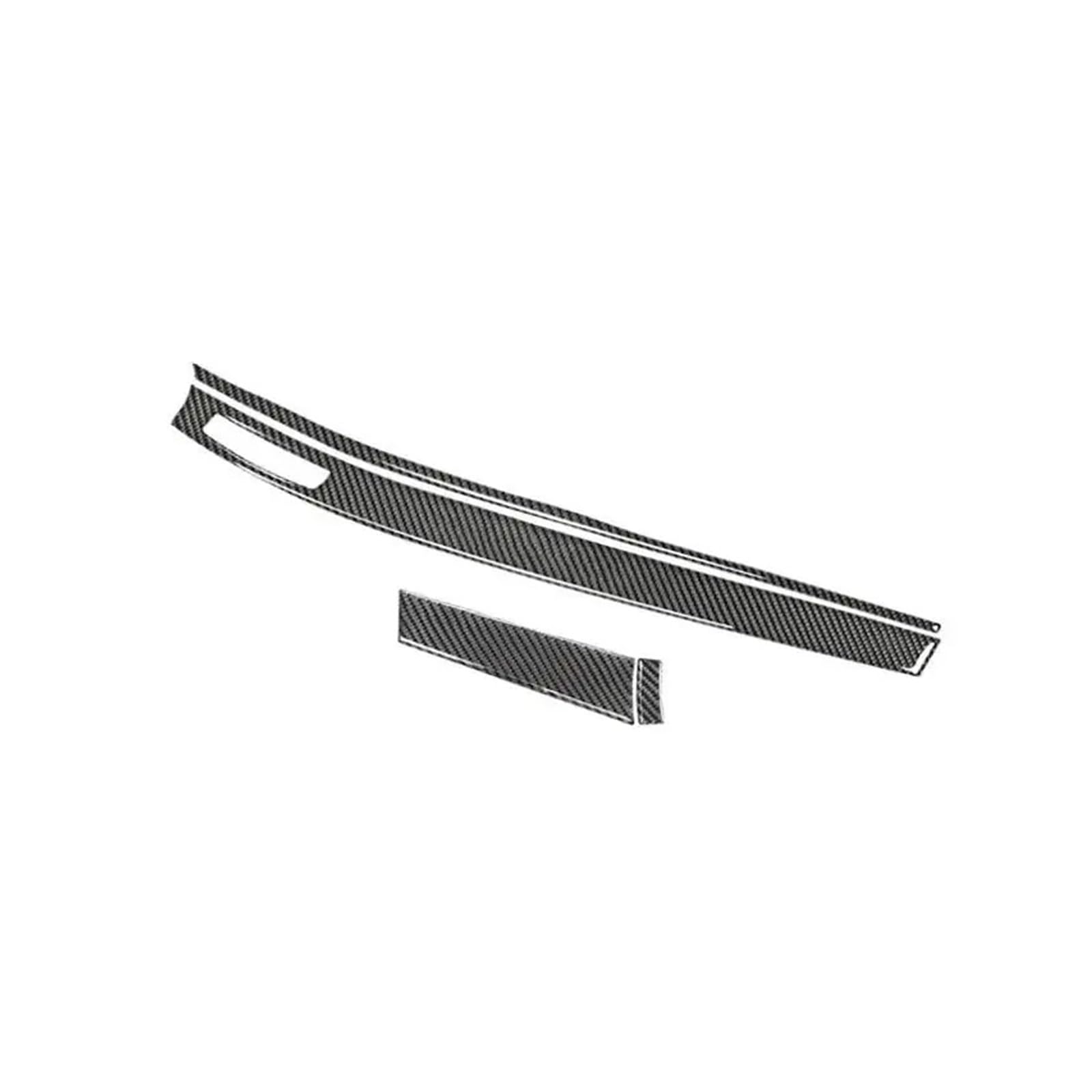 Degcaus Lhd For Mitsubishi For Lancer 2008-2013 Car Inner Sticker Soft Carbon Fiber Center Dashboard Panel Cover Strips Trim Center Console Trim(Lhd)