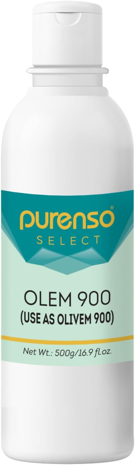 Purenso Select - Olem 900 (Use as Olivem 900), 500g | For Lotion, Cream Making & Cosmetic Formulation | Cosmetic Grade