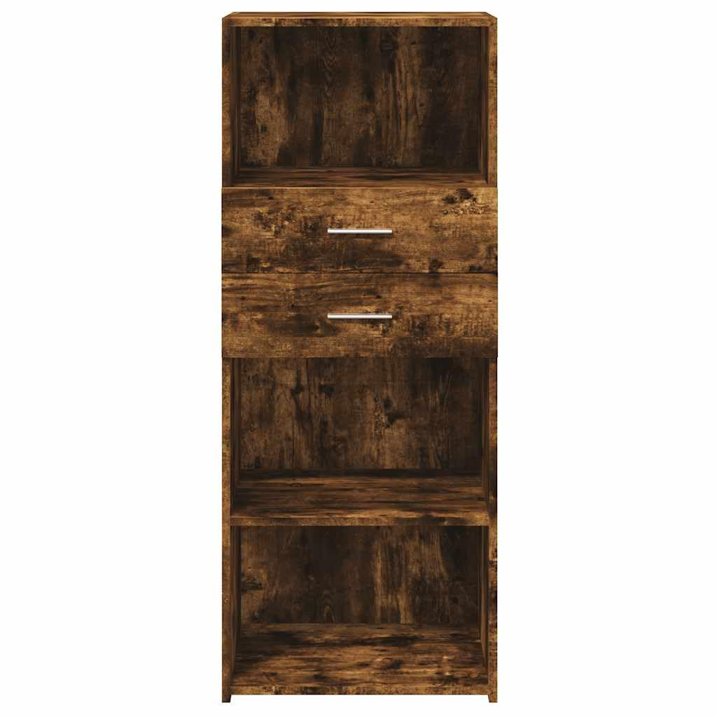 Armadio alto in legno di rovere affumicato, 50 x 42,5 x 124 cm