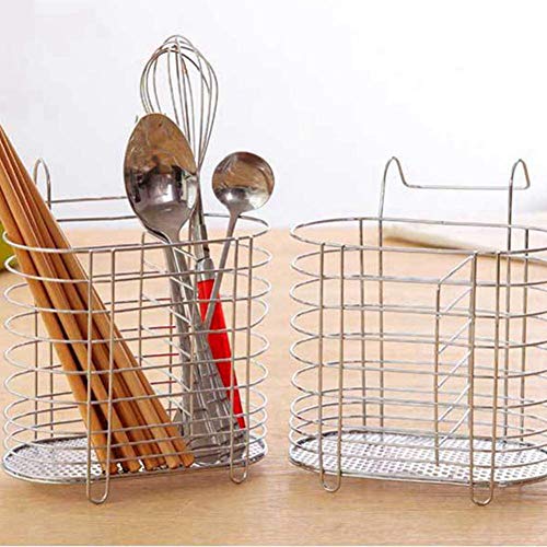 Cutlery Holders & Organisers, Cutlery Drainer Caddy, Cutlery Basket, Kitchen Utensil Holder for Tables, Metal - immagine 6