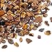 Swpeet 1 Pound Tiger's Eye Small Tumbled Chips Stone Gemstone Chips Crushed Pieces Irregular Shaped Stones Crystal Chips Stone Perfect for Jewelry Making Home Decoration