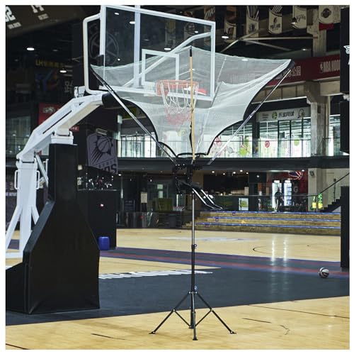 Basketball Shooting Machine with Net Return System, Basketball Shot Trainer with Rotating Track for...