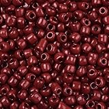 Handicraft Emporium Perles de rocaille en verre | Rondes | 50 g | 3 mm | Pourpre