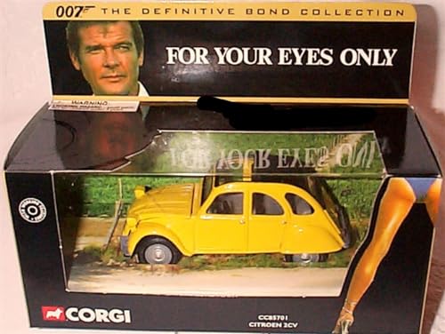 Corgi JAMES B0ND 007 the Definitive Bond collection for your eyes only Yellow CITR0EN 2CV car 1.36 scale diecast model
