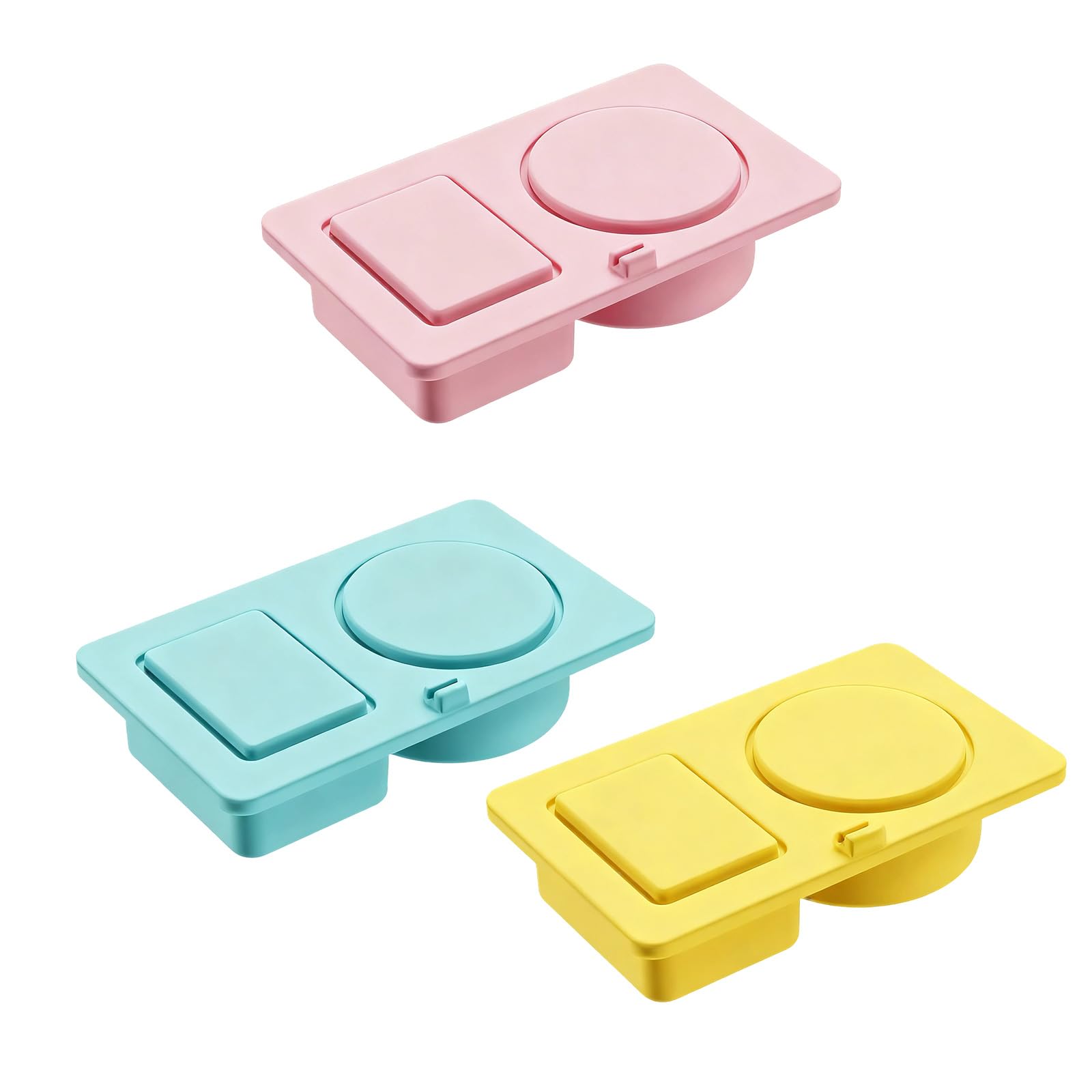 Compartment Silicone Condiment Container Leak Proof Lid Portable Seasoning Storage Kitchen Camping Snacks with Leakproof Food Storage Box Lid