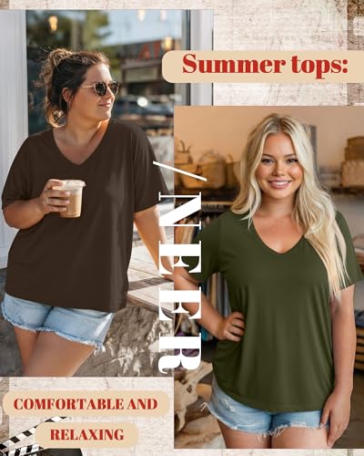 Image of Neer 3 Pack Plus Size Women's T-Shirts
