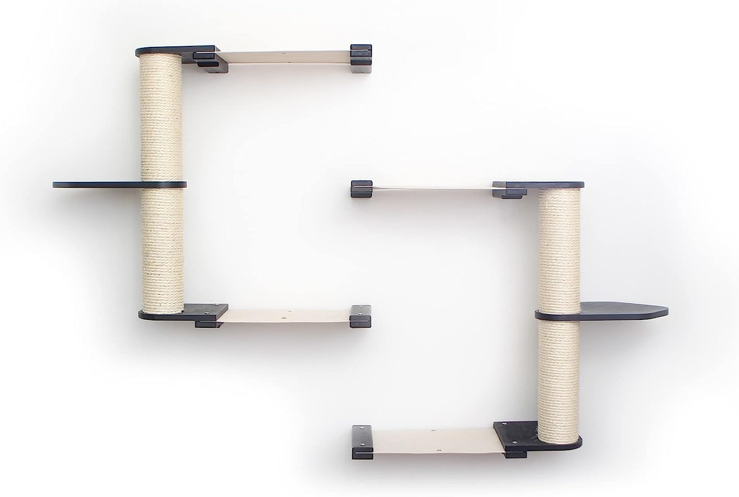 Catastrophic Creations Catacombs Cat Condo – Includes Leaf Cat Shelves, Cat Scratcher Poles, & 4 Cat Hammocks – Wall Mounted Cat Tree for Indoor Cats – Climbing & Scratching Cat Tower for Indoor Cats