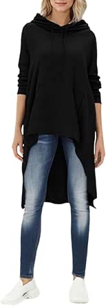 Xuan2Xuan3 Women's Hoodie Dress - Long Sleeve Sweatshirt Dress, Knee Length, With Pocket, Medium - View #14