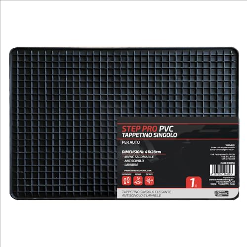 VENTUX GEAR Rutschfeste Matte, Universal-Matte aus PVC-Gummi, Schwarz, rutschfest, Wabenmuster, ideal für Autos, Küchen, Werkstätten, Garagen, Treppen, Eingänge
