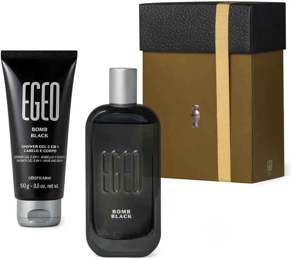 Kit Presente Egeo Bomb Black: Colônia + Shower Gel (2 Itens)