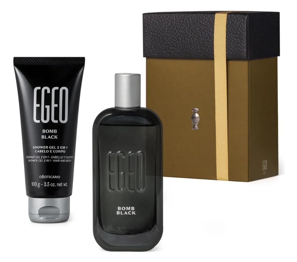 Kit Presente Egeo Bomb Black: Colônia + Shower Gel (2 Itens)