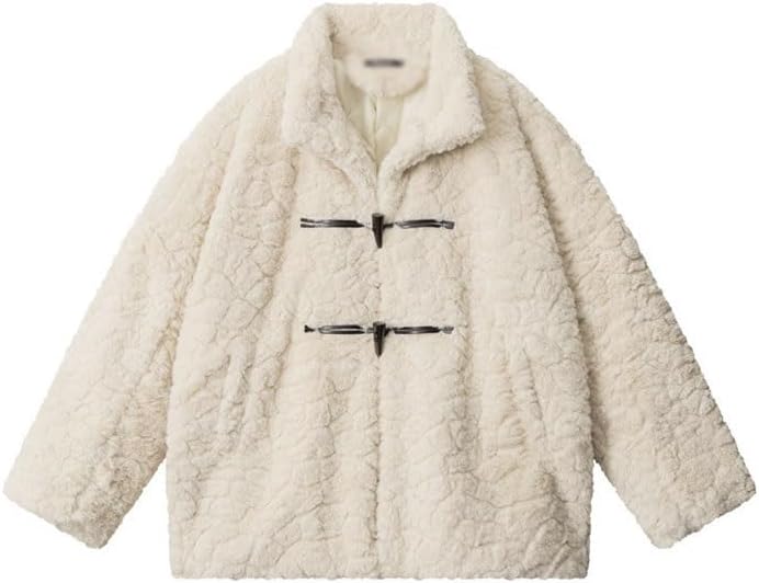 Stand Up Collar Plush Cotton Padded Jacket for Women to Keep Warm Outdoors in Winter