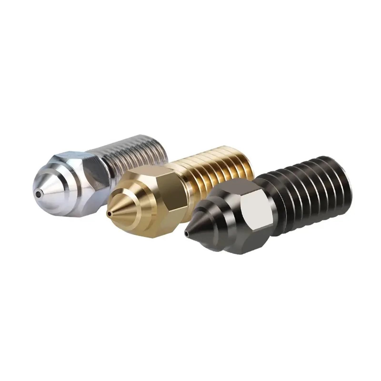 Kompatibel mit Elegoo-Düse | Neptune 4 Pro Messing Edelstahl gehärtet CHT 0,2 bis 1,0 mm(Stainless Steels 10pcs,0.6mm)
