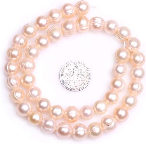 Miniatura 3 de Perlas cultivadas de agua dulce para hacer joyas piedras preciosas naturales semipreciosas 0.354-0.394in rosa 15" JOE FOREMAN
