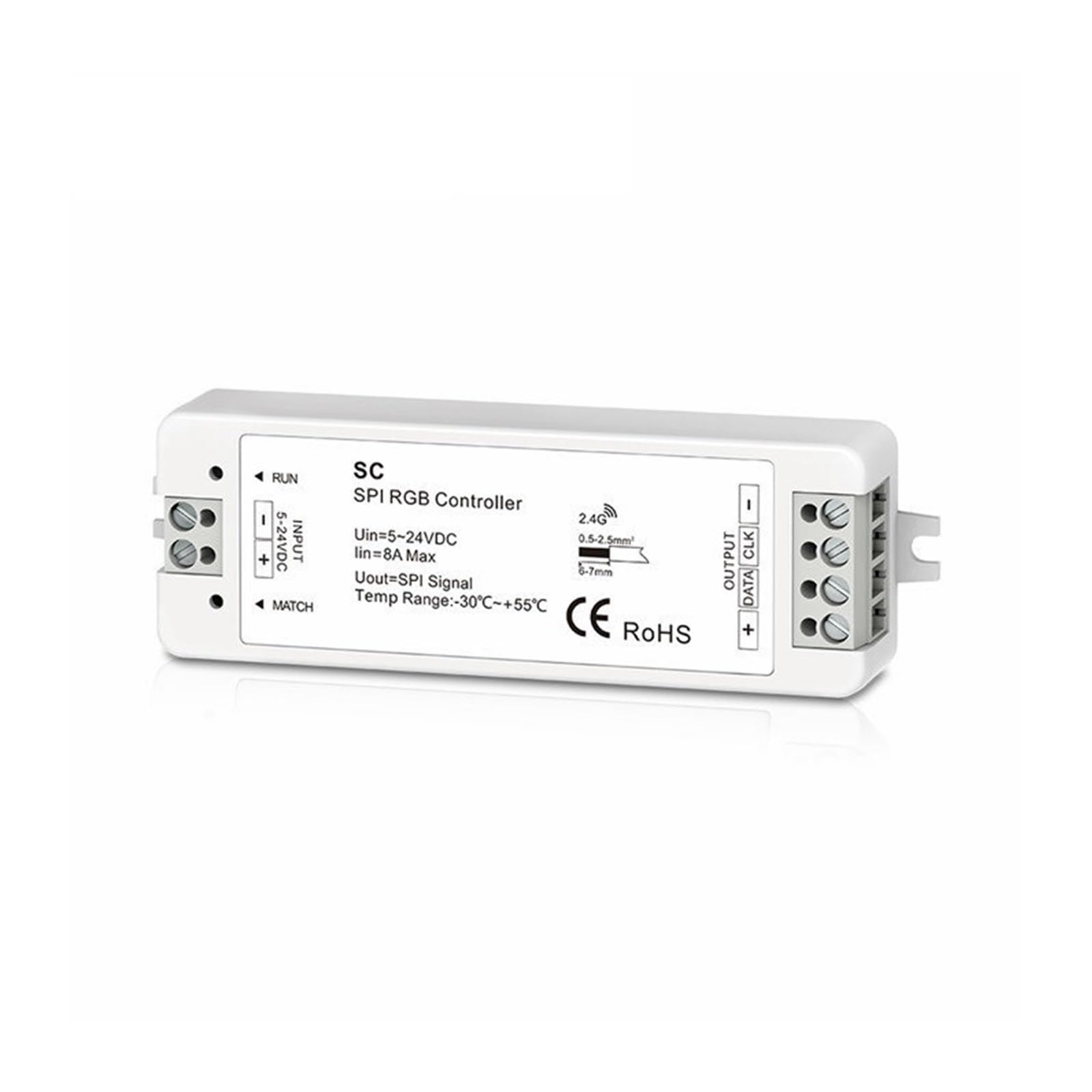 Controller LED SPI RF 5-24 V CC con uscita segnale DMX512 compatibile 37 tipi di driver IC SC for strisce luminose RGB/RGBW