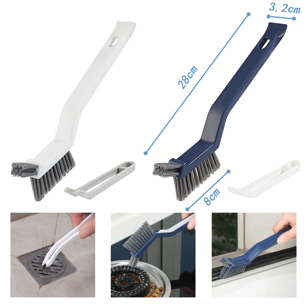 Set 2 Spazzole Bucato E 2 Spazzole Scarpe Con Ganci - Pulizia Casa, Plastica Durevole - Foto 7