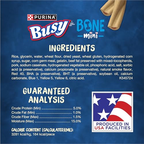 Purina Busy Bone Small Breed Adult Dog Chew Bone Treats, Mini - 20 ct. Pouch - Thumbnail 5