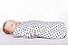 Muslin Baby Swaddle Blankets, 47x47 (3 Pack) Black, White, XO, Stripe, Cross
