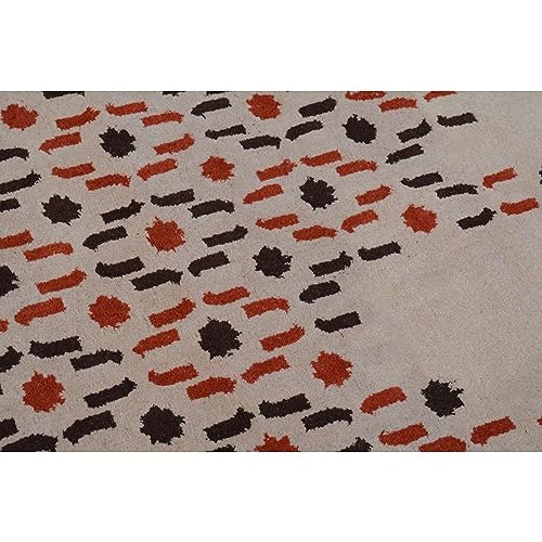 Image of Soft Pure Woolen Modern Collection Tufted Carpet for Living Room,Bedroom'Kitchen and Hall (6 X 8) Feet