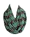 Etwoa Ethnic Animals Infinity Scarf Circle Scarf Loop Scarf (Green)