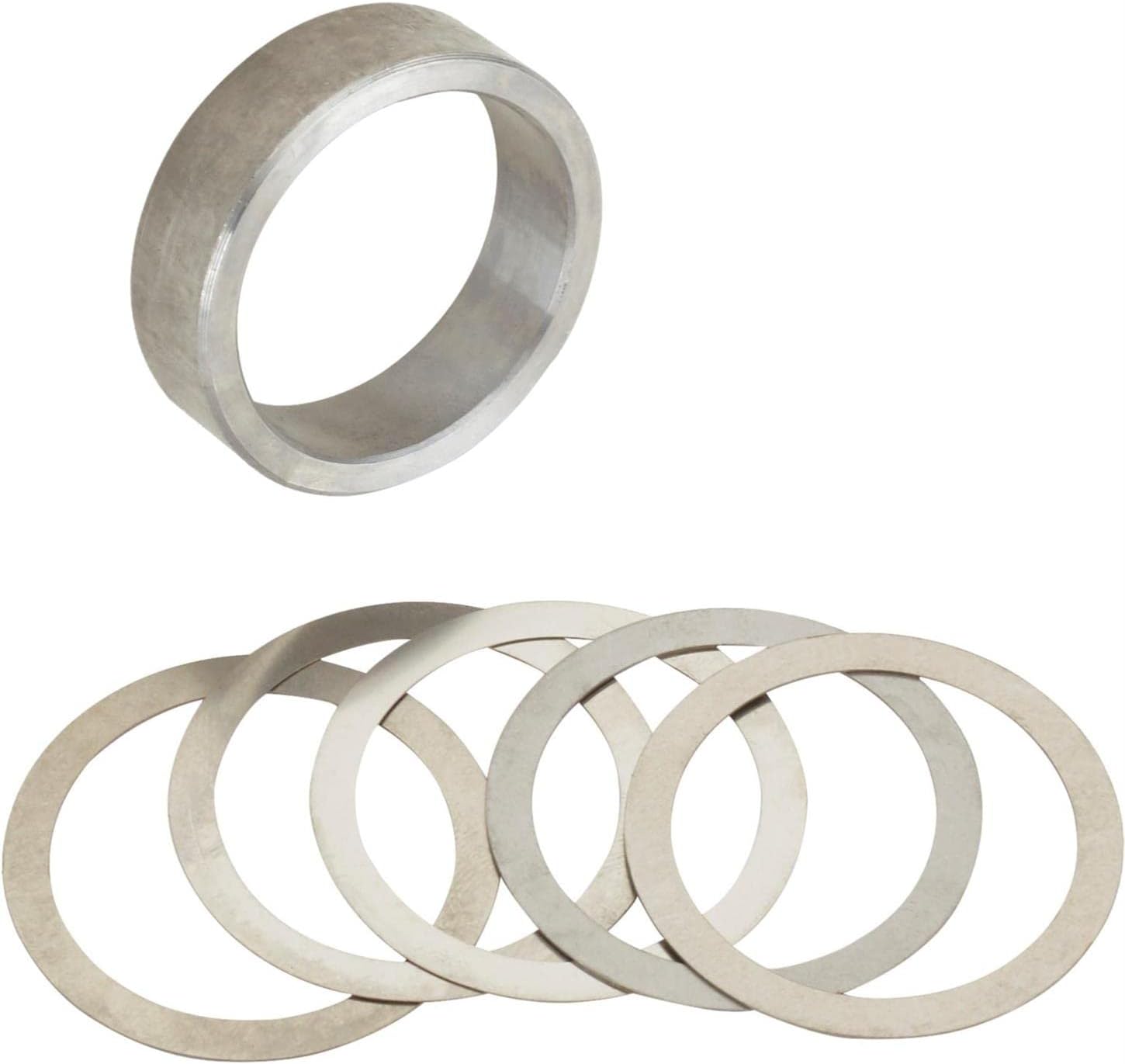 Speedway Motors Daytona Solid Pinion Spacer Kit, Long, Fits Ford 9 Inch, Includes Shims and Crush Sleeve, 0.05 Inch Shim Thickness, 0.48 Inch Overall Thickness