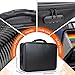Fireproof Document File Organizer Bag, 5200°F Portable File Organizer with Lock, 16 Layer File Box Waterproof and Heat Insulated Safe Storage for Important Documents, Laptop, and Files and More