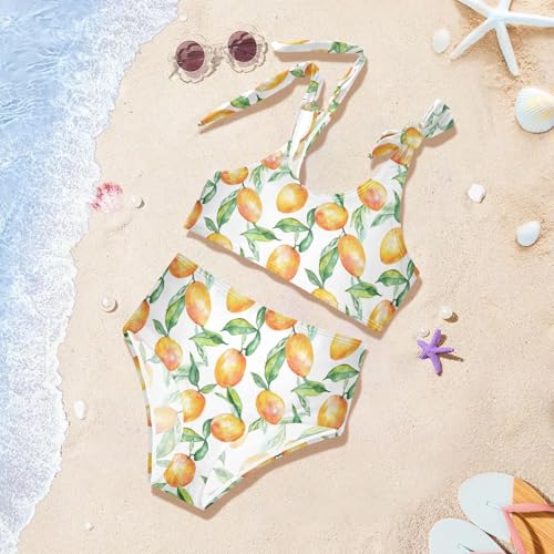 Mango Girls 2-Piece Tankini Swimsuit, Girls Bikini Swimsuits Summer Beach Bathing Suit Set2