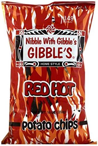 RED HOTS Potato Chips (4-8oz bags)