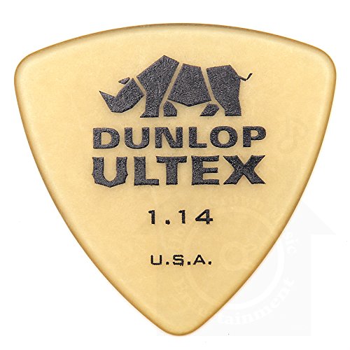 Jim Dunlop Ultex Triangle Pick 12枚セット 1.14mm アルテックス トライアングル ピック & Musent Custom Players Pick 付き | 426B114-ULT-12P