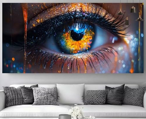 Diamond Painting Abstrait Œil 5D Broderie Kit Complet 40x80cm M-Y146